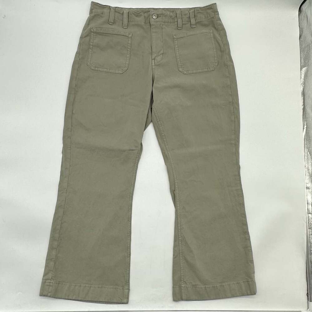 American Eagle Classic Boot Size 14 Short Khaki Mid Rise Stretch Chino Pants